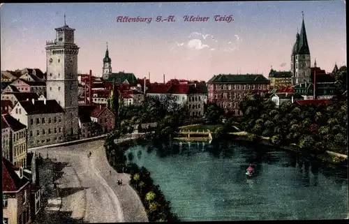 Ak Altenburg in Thüringen, Partie am kleinen Teich