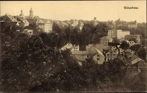 Ak Glauchau in Sachsen, Panorama, Kirchtürme