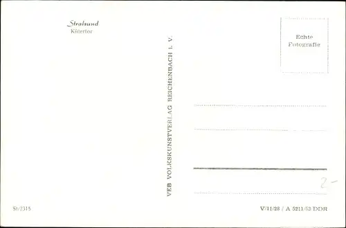 Ak Stralsund in Vorpommern, Blick auf das Kütertor
