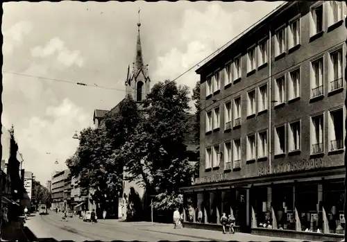 Ak Cottbus in der Niederlausitz, Spremberger Straße, Geschäft, Kirche