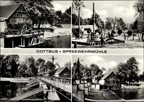 Ak Cottbus in der Niederlausitz, Spreewehrmühle