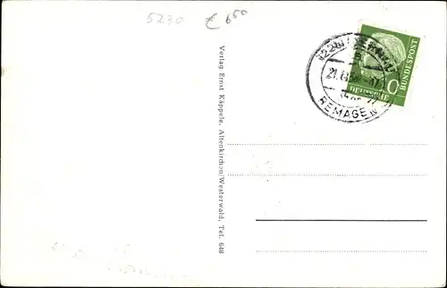 Ak Altenkirchen im Westerwald, Blick vom Ehrenmal