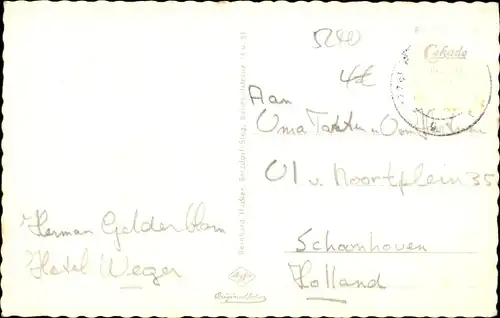 Ak Betzdorf an der Sieg, Siegpartie, Am Kriegerdenkmal, Panorama, Rathaus