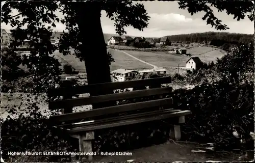 Ak Elkenroth im Westerwald, Ruheplätzchen, Panoramablick