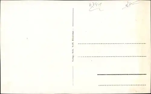 Ak Rhodt unter Rietburg in der Pfalz, Rietburg mit Hütte, 544 m hoch