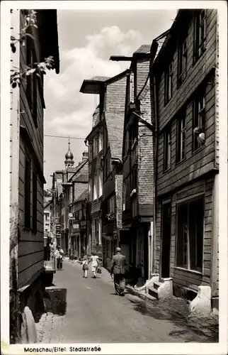 Ak Monschau Montjoie in der Eifel, Stadtstraße