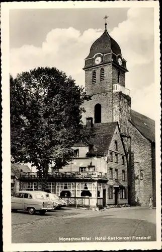 Ak Monschau Montjoie in der Eifel, Hotel-Restaurant Flosdorff, Alte Klosterschenke