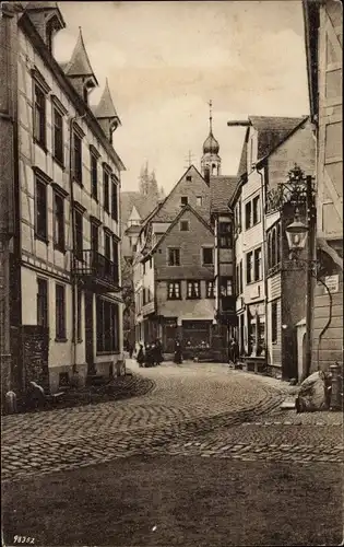 Ak Monschau Montjoie in der Eifel, Partie am Markt