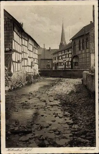 Ak Hellenthal in der Eifel, Flachsland, Ortspartie, Fachwerkhäuser