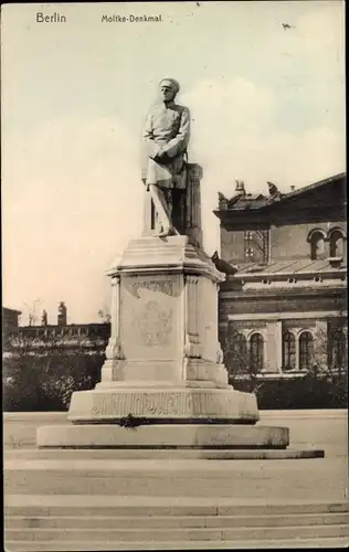 Ak Berlin Tiergarten, Moltke Denkmal