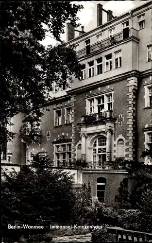 Ak Berlin Zehlendorf Wannsee, Immanuel-Krankenhaus