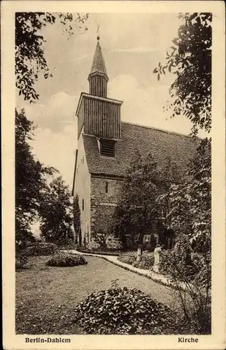 Ak Berlin Zehlendorf Dahlem, Kirche