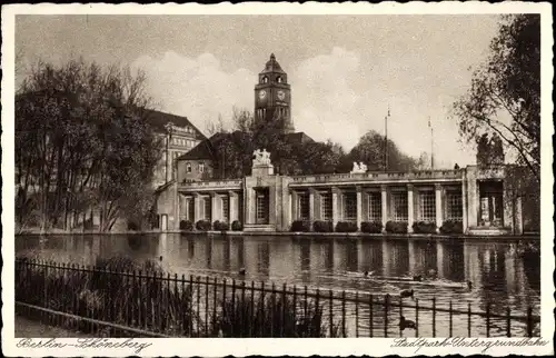 Ak Berlin Schöneberg, Stadtpark, Untergrundbahn