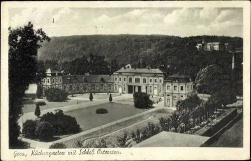 Ak Gera in Thüringen, Küchengarten, Schloss Osterstein