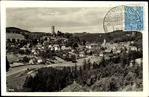 Ak Bad Lobenstein in Thüringen, Blick vom Geyersberg