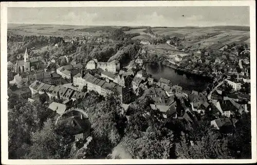 Ak Bad Lobenstein in Thüringen, Blick vom alten Turm