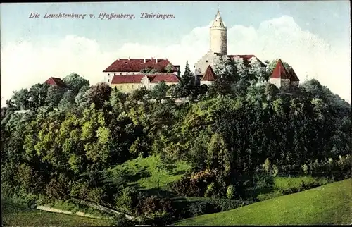 Ak Seitenroda in Thüringen, Die Leuchtenburg vom Pfaffenberg