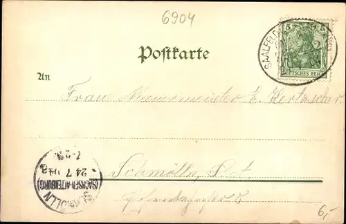 Ak Dornburg in Thüringen, Teilansicht