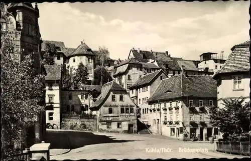 Ak Kahla in Thüringen, Brückenplatz