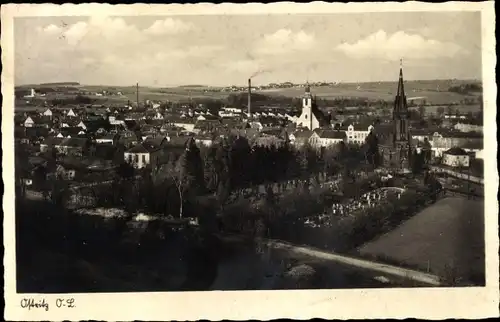 Ak Ostritz in der Oberlausitz Sachsen, Panorama, Neißetal
