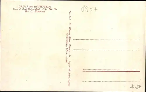 Ak Rothstein Rotstein Reichenbach in der Oberlausitz, Blühende Bäume