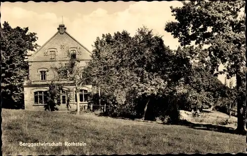 Ak Rothstein Rotstein Reichenbach in der Oberlausitz, Berggastwirtschaft