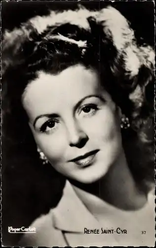 Ak Schauspielerin Renée Saint Cyr, Portrait