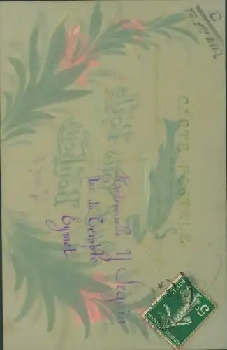 Zelluloid Ak Glückwunsch 1. April, Fisch, Blumen