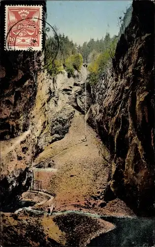 Ak Vilémovice u Macochy Südmähren, Das Innere der Macocha