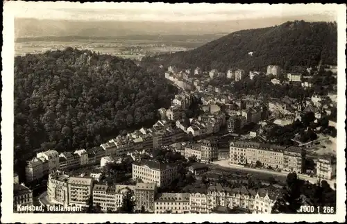 Ak Karlovy Vary Karlsbad Stadt, Totale