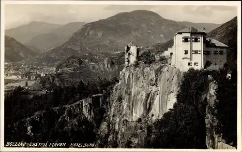 Ak Bozen Bolzano Südtirol, Castell Flavon Haselburg