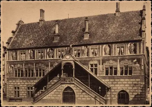 Ak Mülhausen Haut Rhin Elsaß, Rathaus