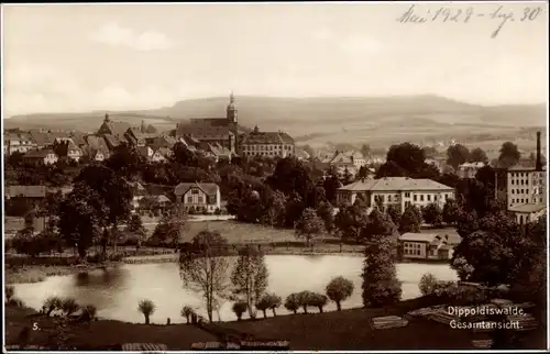 Ak Dippoldiswalde im Erzgebirge, Gesamtansicht