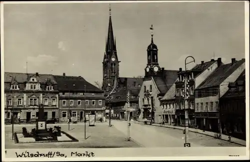 Ak Wilsdruff in Sachsen, Markt