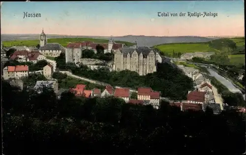 Ak Nossen in Sachsen, Total von der Rodigt-Anlage