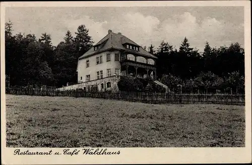 Ak Pulsnitz in Sachsen, Gasthof Waldhaus, Laus. Berge
