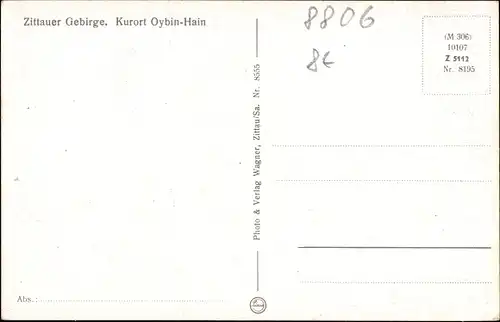 Ak Oybin in Sachsen, Blick auf den Ort