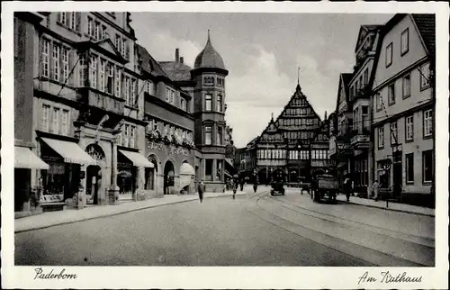 Ak Paderborn in Westfalen, Rathaus