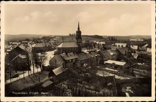 Ak Frauenstein im Erzgebirge, Markt