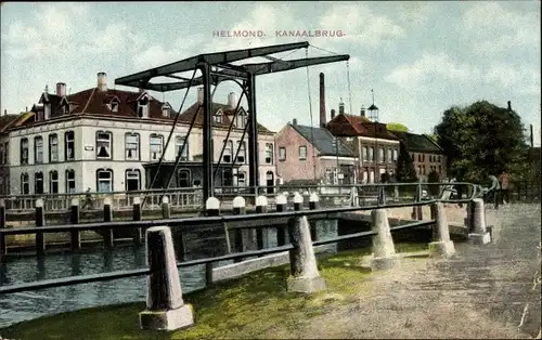 Ak Helmond Nordbrabant Niederlande, Kanaalbrug