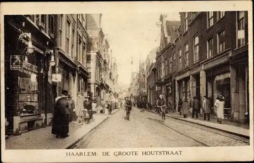 Ak Haarlem Nordholland Niederlande, De Groote Houtstraat