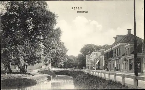 Ak Assen Drenthe Niederlande, Brinkstraat