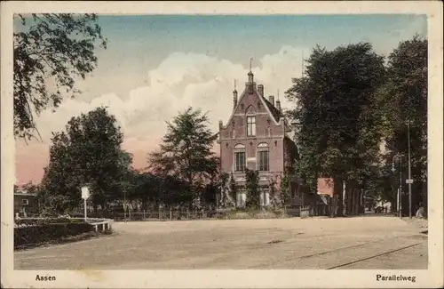 Ak Assen Drenthe Niederlande, Parallelweg