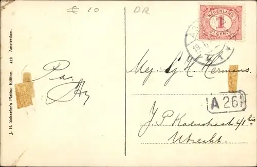 Ak Assen Drenthe Niederlande, Parallelweg