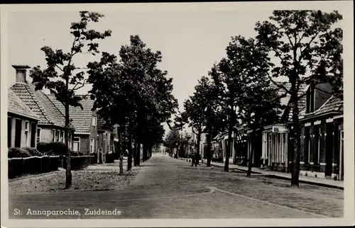 Ak Sint Annaparochie Friesland Niederlande, Zuideinde