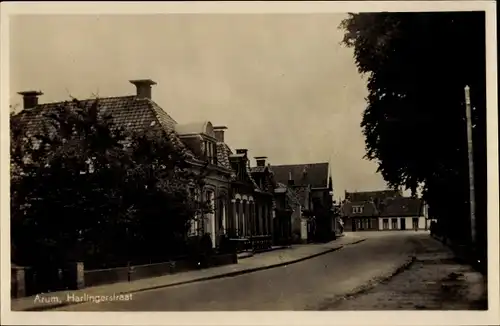 Ak Arum Friesland Niederlande, Harlingerstraat