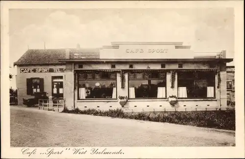 Ak IJsselmonde Rotterdam Südholland Niederlande, Café Sport