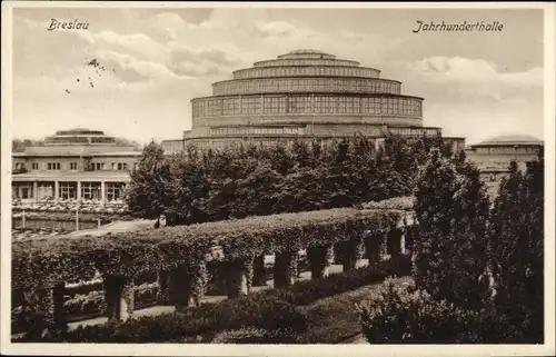 Ak Wrocław Breslau Schlesien, Jahrhunderthalle