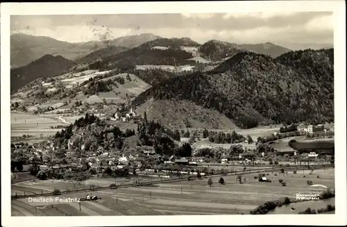 Ak Deutschfeistritz Steiermark, Panorama vom Ort