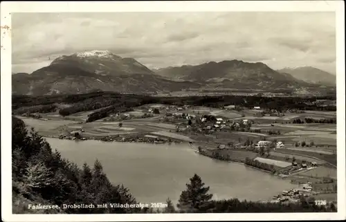 Drobollach am Faaker See Kärnten, Gesamtansicht mit Villacheralpe